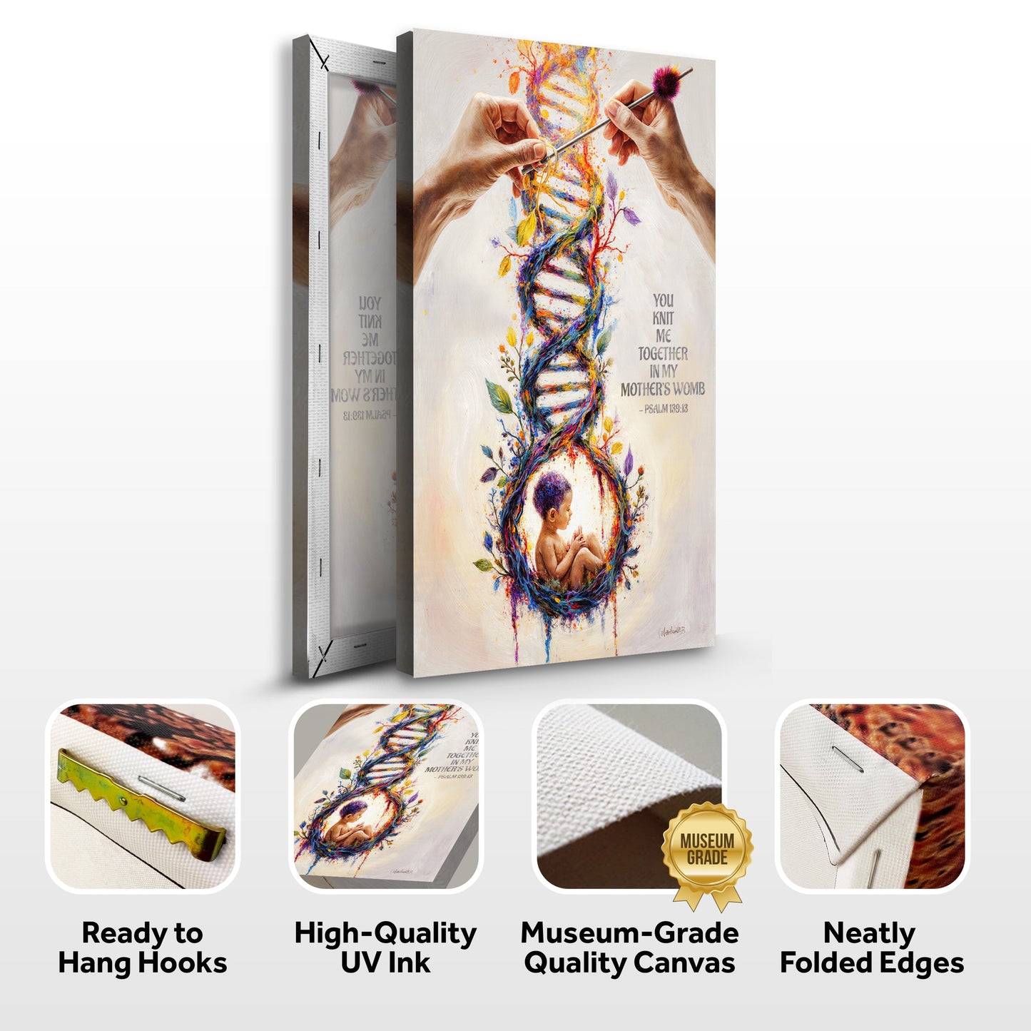 Psalm 139:13 - For You Knit Me In My Mother's Womb Faith Sign