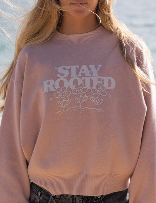 Stay Rooted Knit Sweatshirt