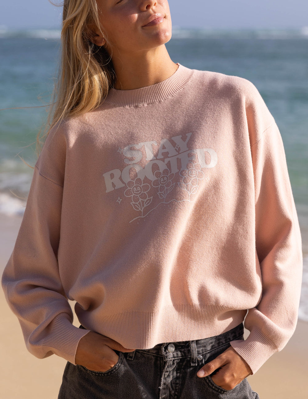 Stay Rooted Knit Sweatshirt