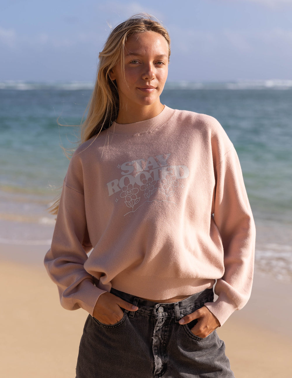 Stay Rooted Knit Sweatshirt