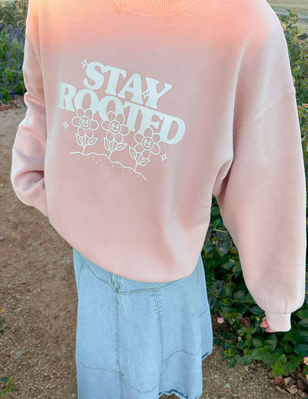 Stay Rooted Knit Sweatshirt