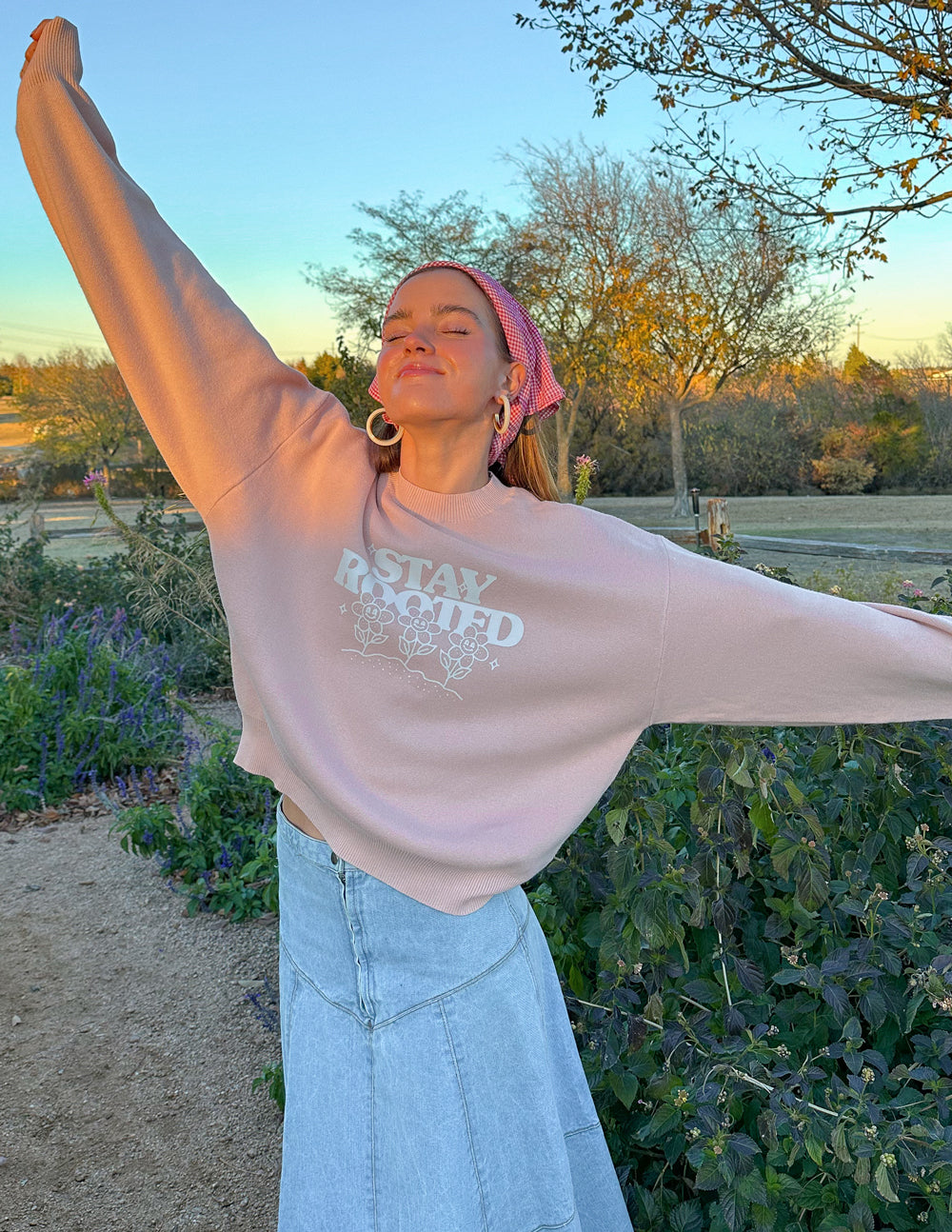 Stay Rooted Knit Sweatshirt